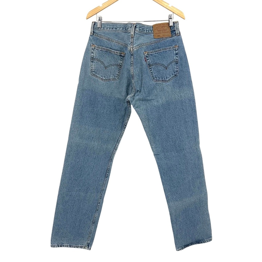 Vintage Levis 501 Mens Jeans Made in USA Button Fly Denim 36x34 (34x32) 80s‎ 90s - Picture 3 of 13